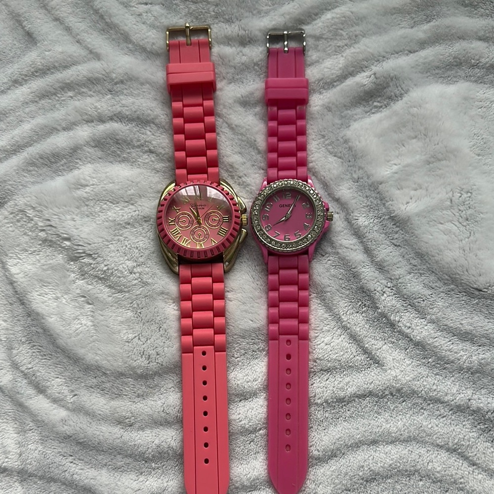 Pink and Rose Gold Watches Set